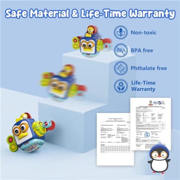 Montessori Toys for 1 Year Old, Sensory Toys for Toddlers 1-3, Travel - Picture 5 of 7